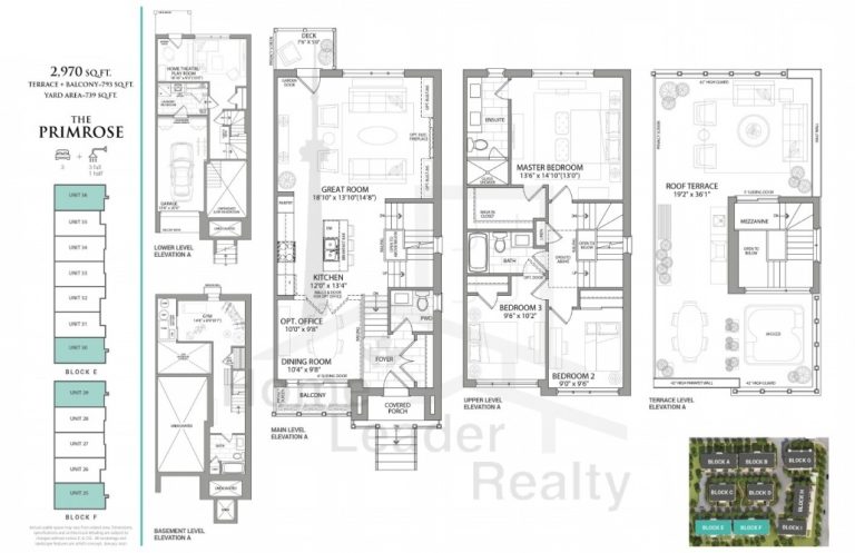 Jefferson Heights Towns Primrose Floor Plans