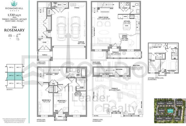 Jefferson Heights Towns Rosemary Floor Plans