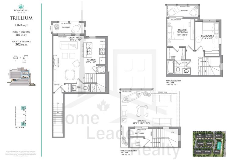 Jefferson Heights Towns Trillium Floor Plans