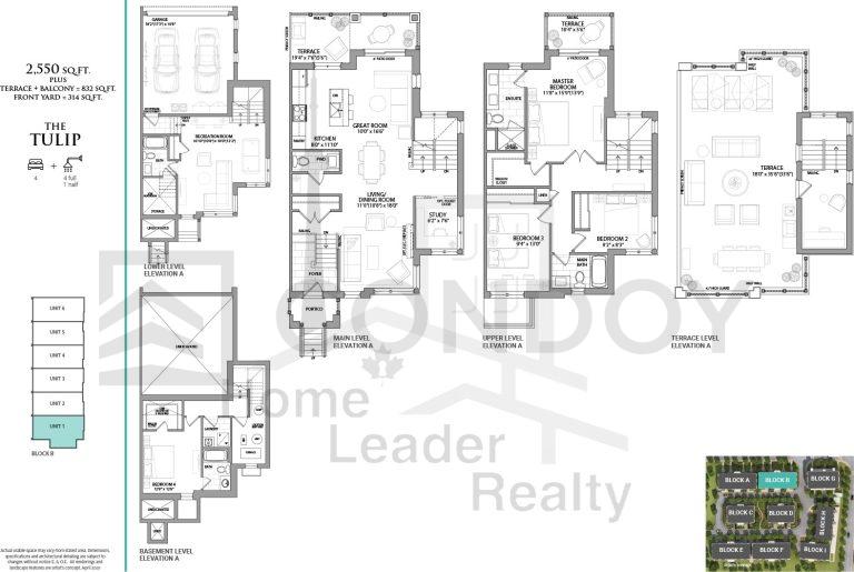 Jefferson Heights Towns Tulip Floor Plans