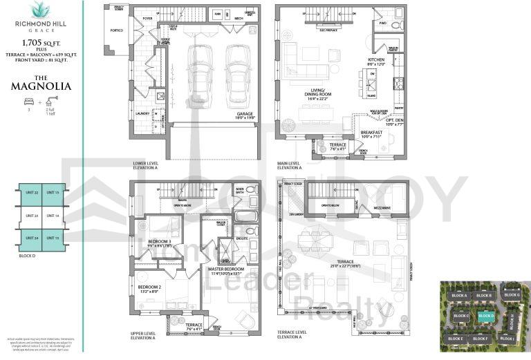 Jefferson Heights Towns Magnolia Floor Plans