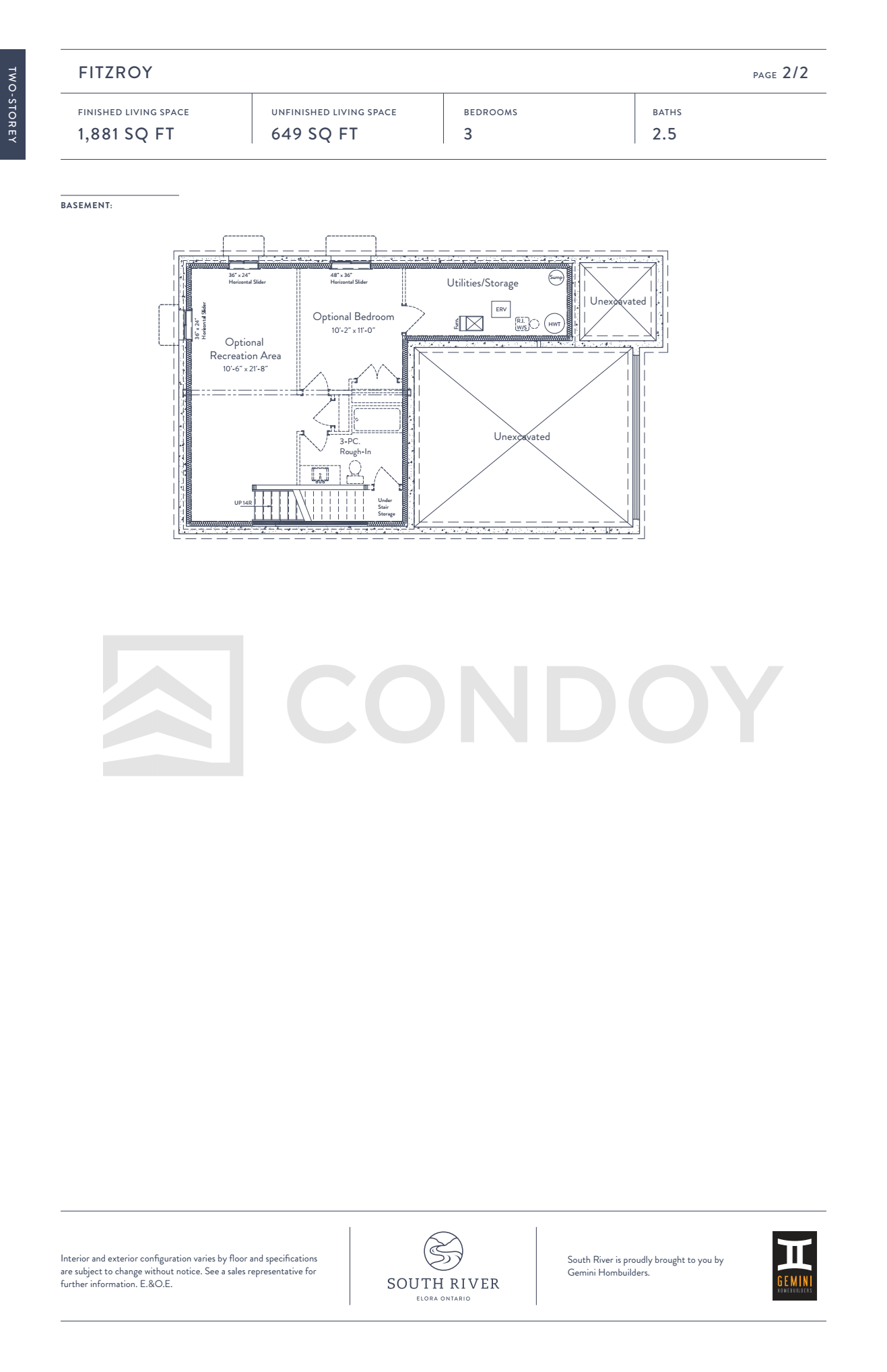 South River Fitzroy Floor Plan