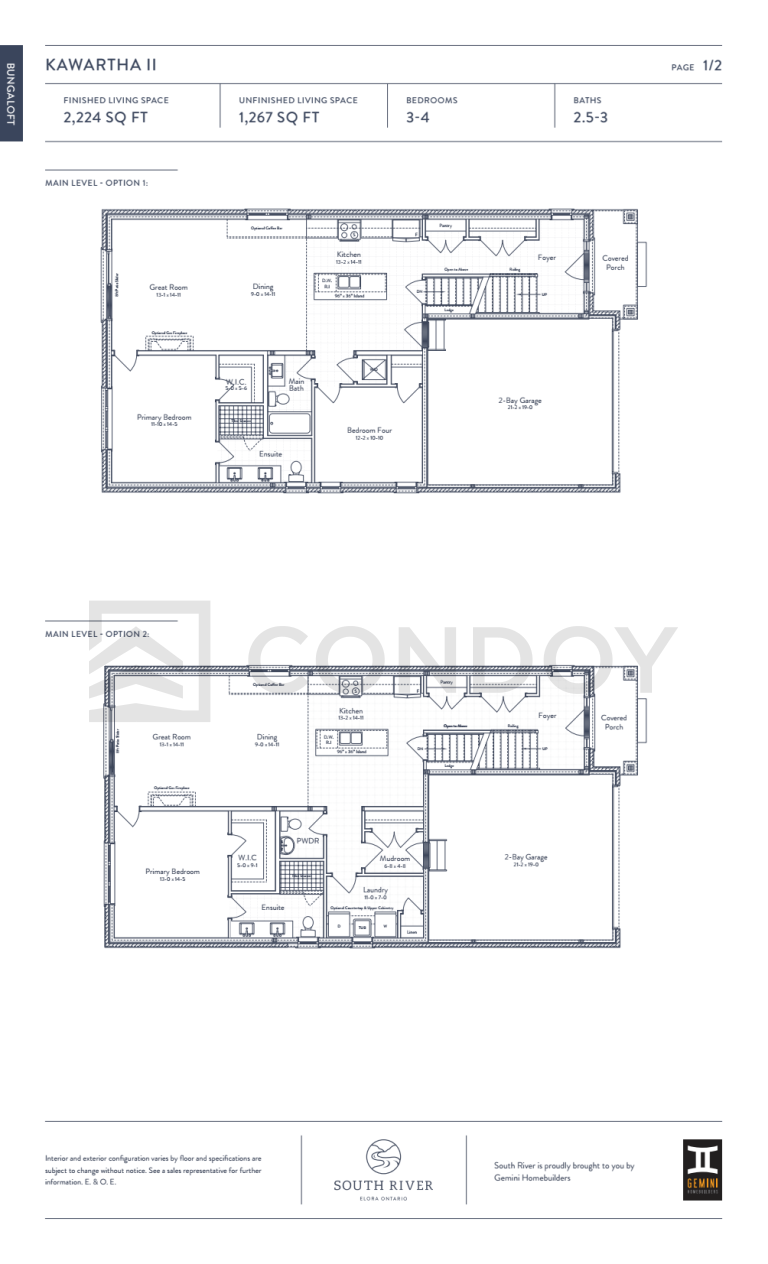 South River KAWARTHA II Floor Plan