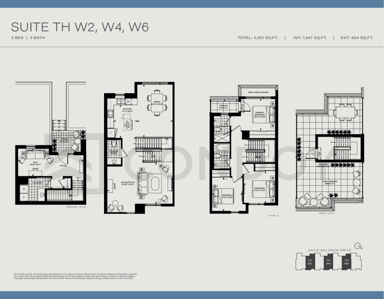 Metro Park Condos W2, W4, W6 Floor Plans