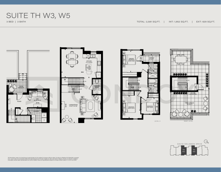 Metro Park Condos W3, W5 Floor Plans