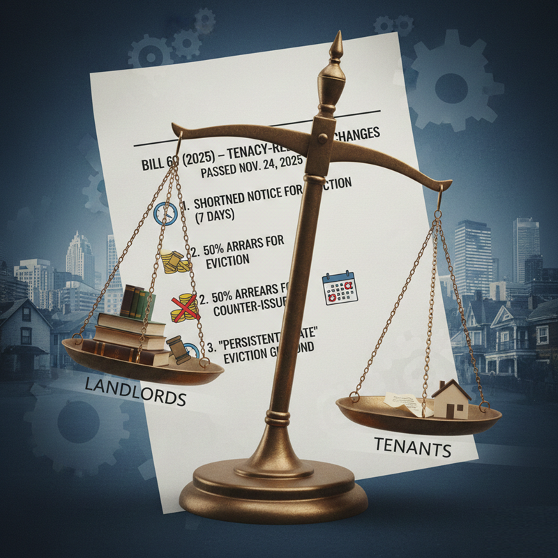 1 2 Bill 60 Passes - Summary of Tenancy Legislation Changes