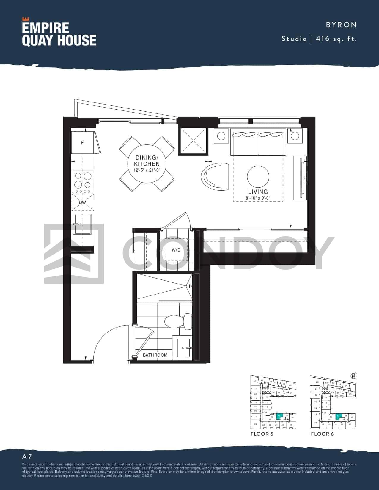 162 QUEENS QUAY EAST DISTRESS SALE ASSIGNMENT, From $515,000, 1 Bath, 416sq.ft, 1 Bath, South