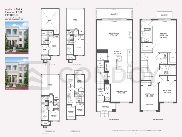 Avella 1 AVELLA Townhomes | AVELLA 1 | 2200 SQF | 3B