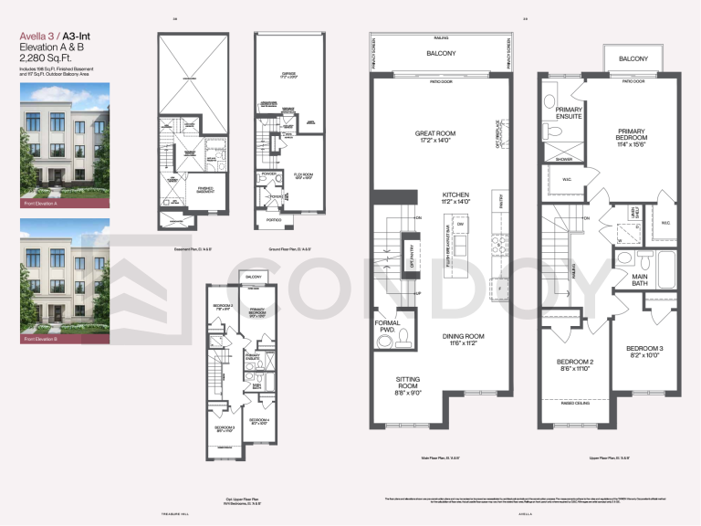 Avella 3 Int AVELLA Townhomes | AVELLA 3 | 2280 SQF | 3B