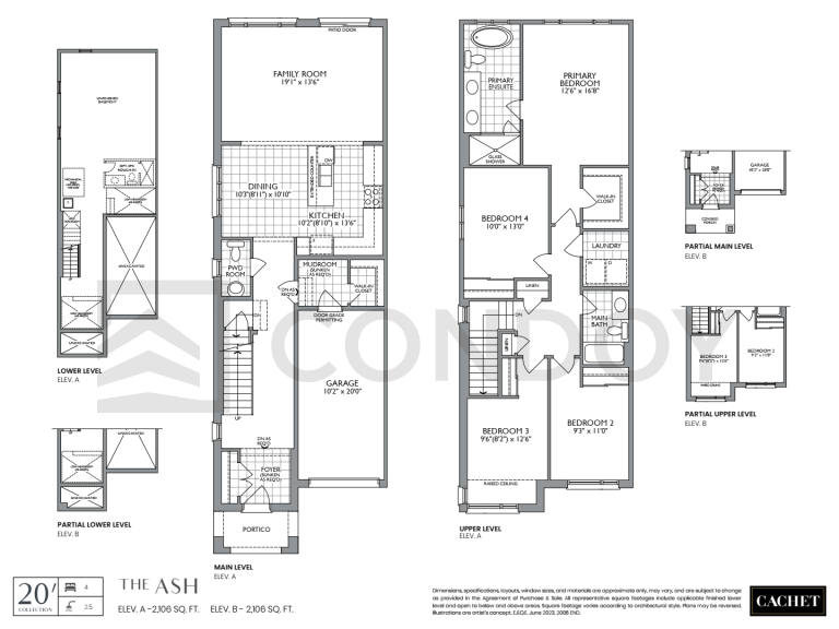 Ash Cachet Binbrook Homes | Ash | 2106 SQF | 4B