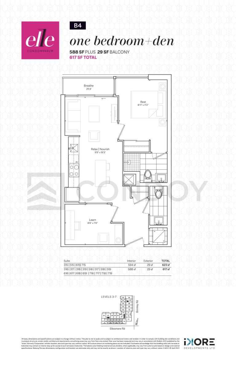 Elle Condos B4 Floor Plan