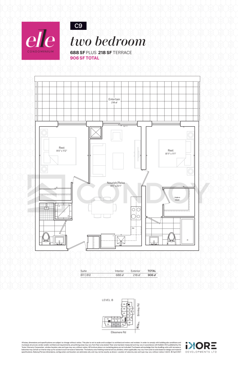 Elle Condos C9 Floor Plan