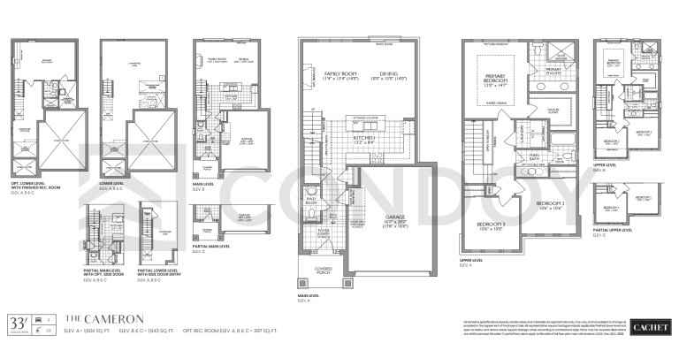 Cameron Cachet Binbrook Homes | Cameron | 1604 SQF | 3B