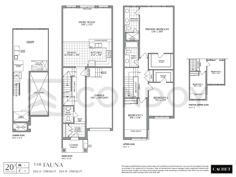 Fauna Cachet Binbrook Homes | Fauna | 1709 SQF | 3B