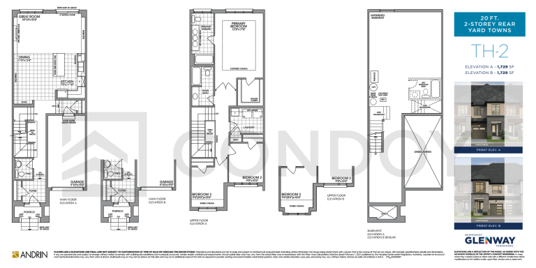 TH 2 Glenway Urban Towns | TH-2 | 1729 SQF | 3B