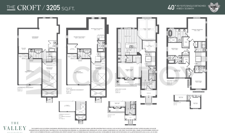 The CROFT The Valley Woodbridge | The CROFT | 3205 - 3211 SQF | 4B