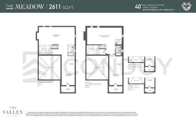 The MEADOW The Valley Woodbridge | The MEADOW | 2602 - 2611 SQF | 4B
