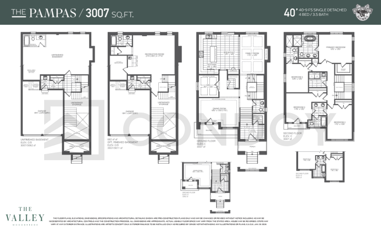 The PAMPAS The Valley Woodbridge | The PAMPAS | 3007 - 3062 SQF | 4B