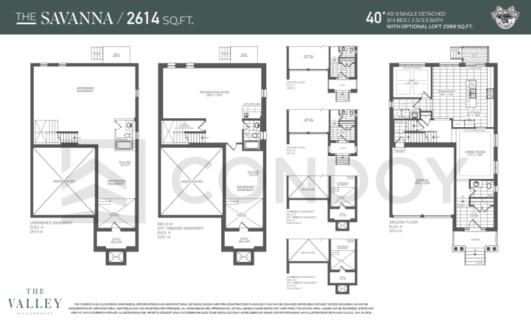 The SAVANNA The Valley Woodbridge | The SAVANNA | 2609 - 2614 SQF | 3B