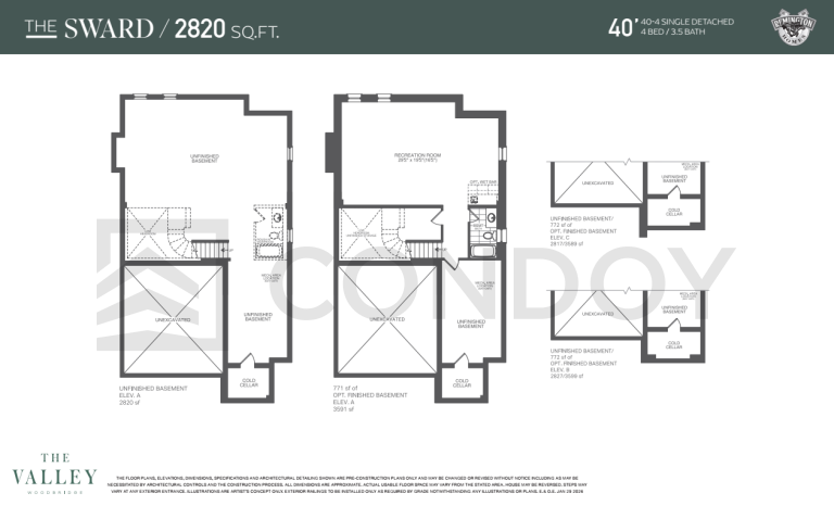 The SWARD The Valley Woodbridge | The SWARD | 2817 - 2827 SQF | 4B