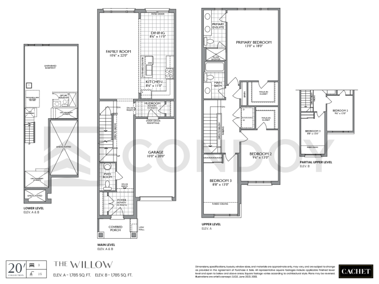 Willow Cachet Binbrook Homes | Willow | 1785 SQF | 3B
