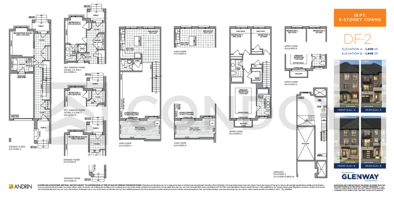 Glenway Urban Towns DF-2 Floor Plan