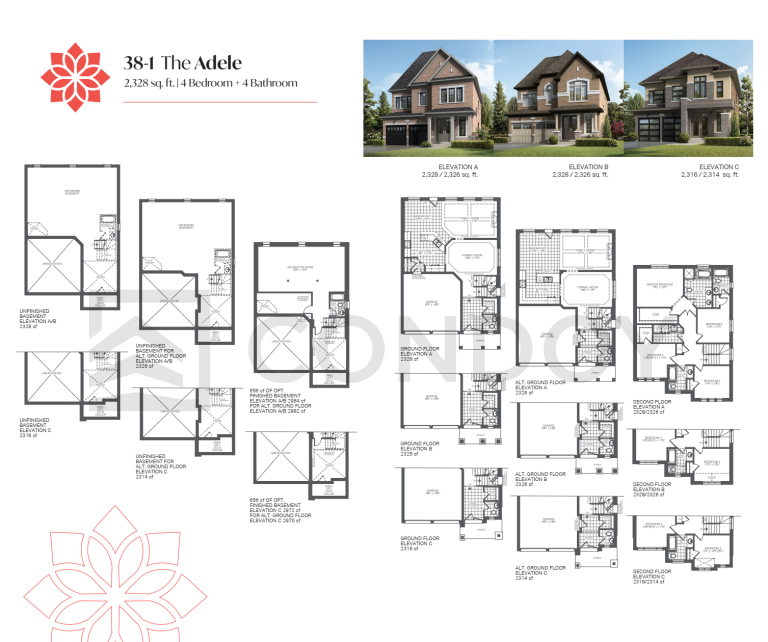 The Bright Side at Mayfield Village The ADELE Floorplan
