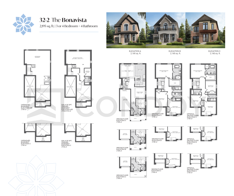 The Bright Side at Mayfield Village The BONAVISTA Floorplan