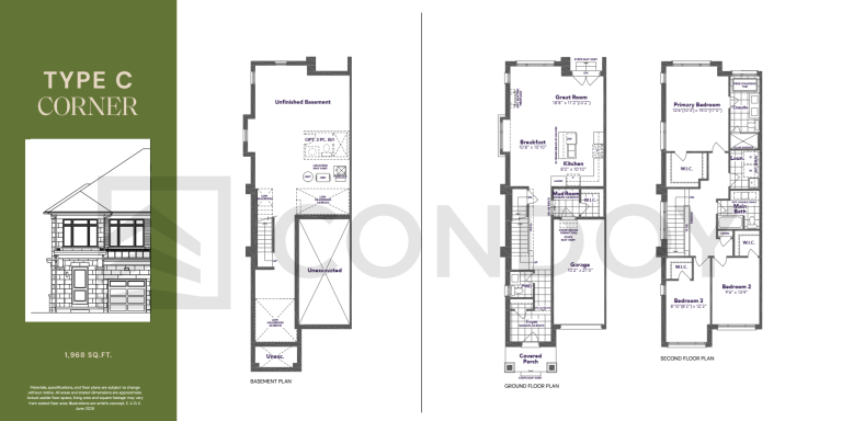 Kingshaven Homes Type C Corner Floorplan