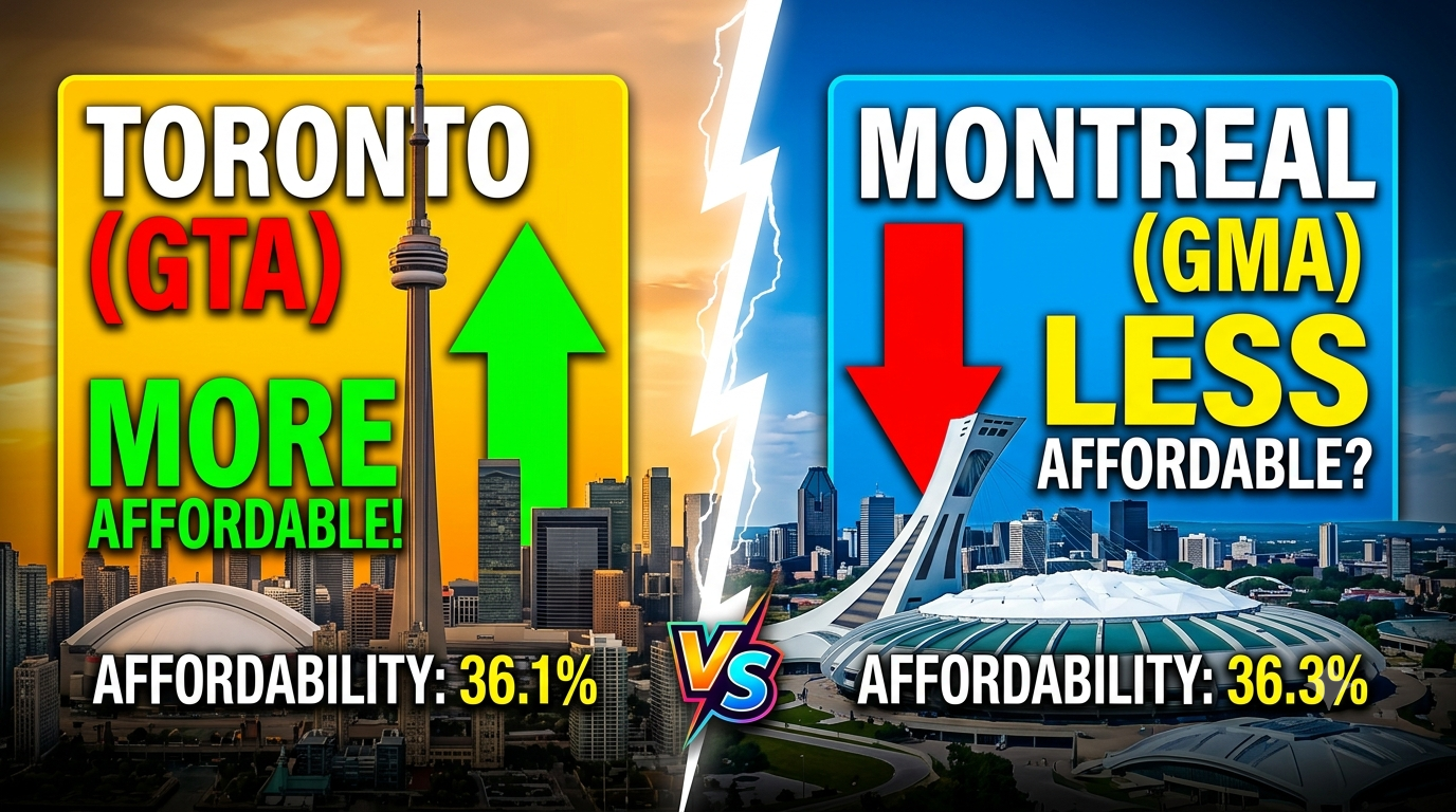 d The Real Estate Flip: Why Toronto Condos Are Suddenly Overtaking Montreal on Affordability