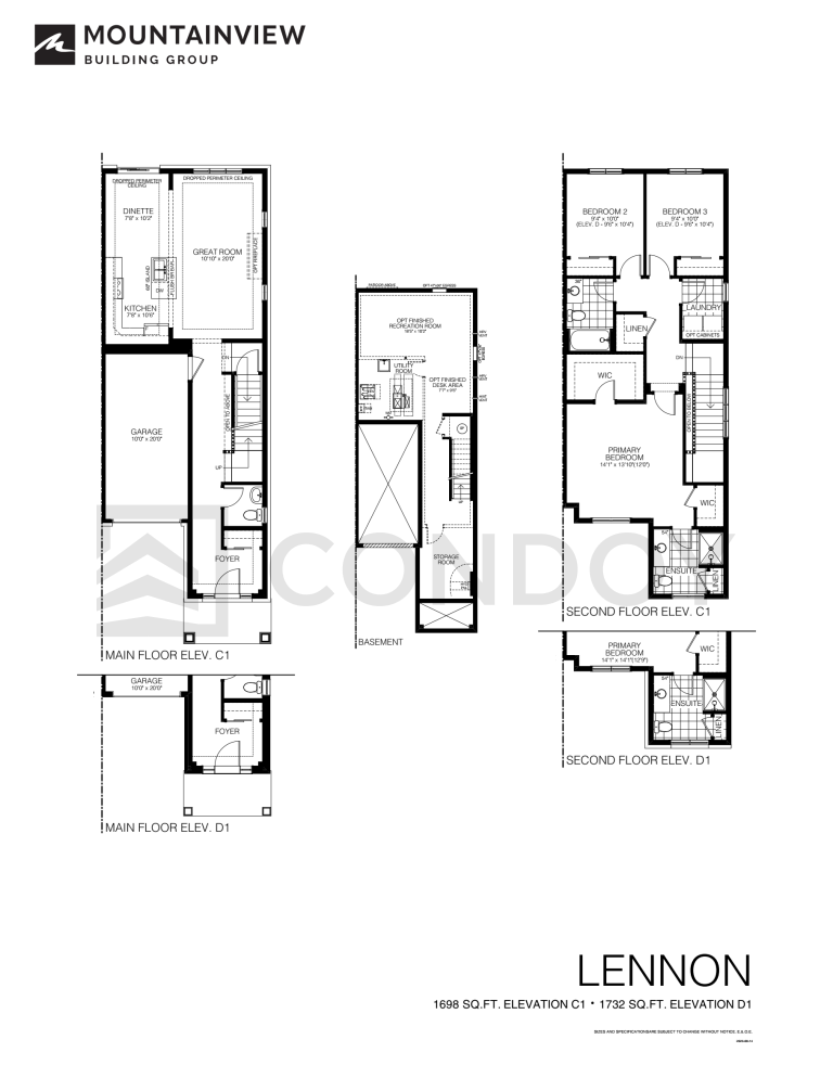Lennon Spears Gardens | Lennon | 1698 SQF | 3B