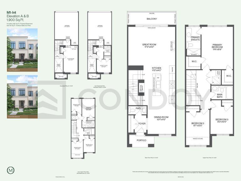 M1 Int Montara Towns | M1 INT | 1900 SQF | 3B
