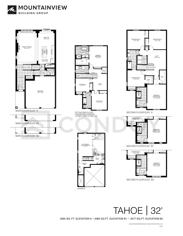 Tahoe Spears Gardens | Tahoe | 2074 - 2094 SQF | 4B