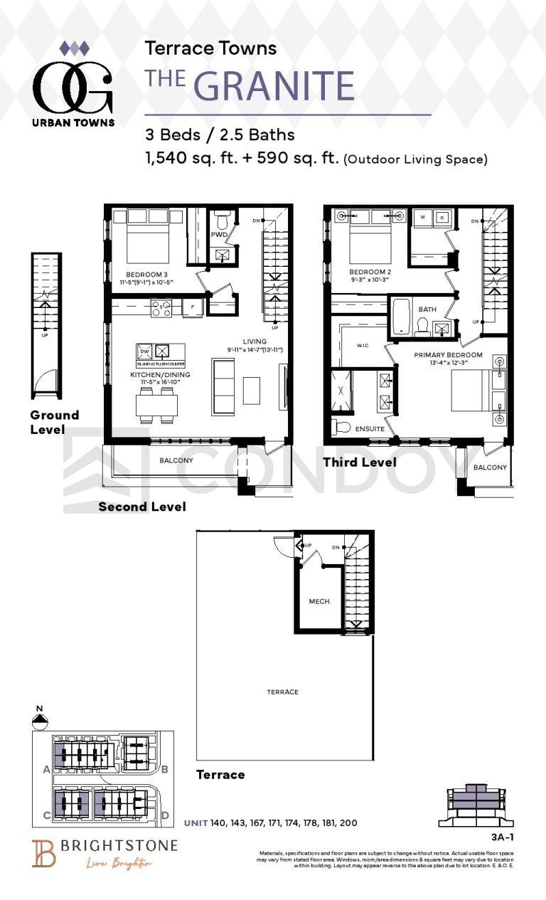 The Granite OG Urban Towns | The Granite | 1540 SQF | 3.5B