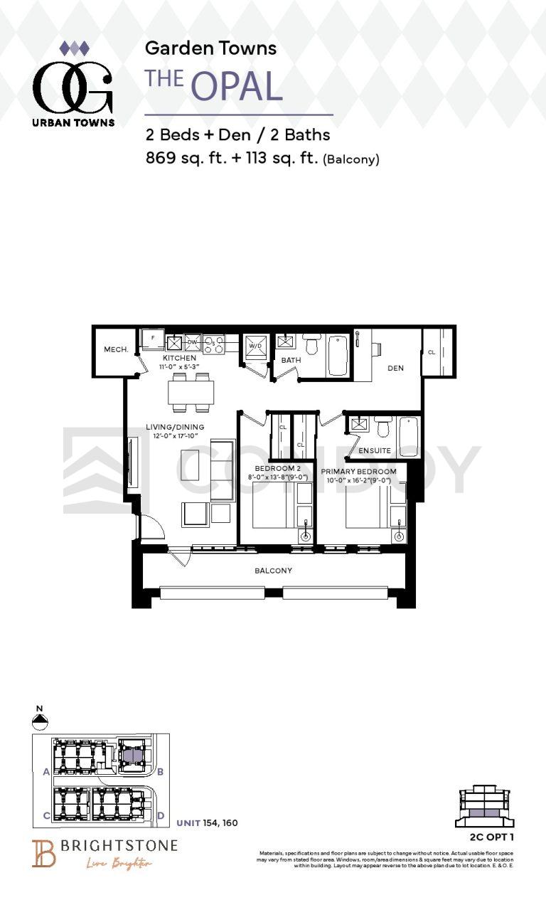 The Opal 2 OG Urban Towns | The Opal | 869 SQF | 2B