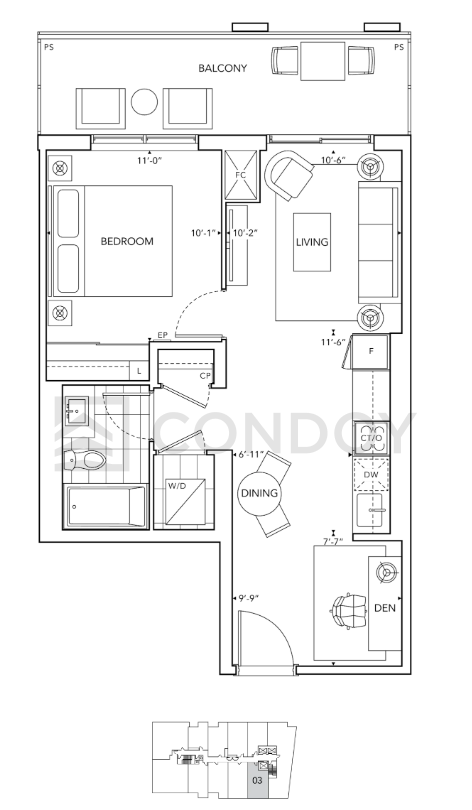 6080-Yonge-Condos-1K+D-floorplan