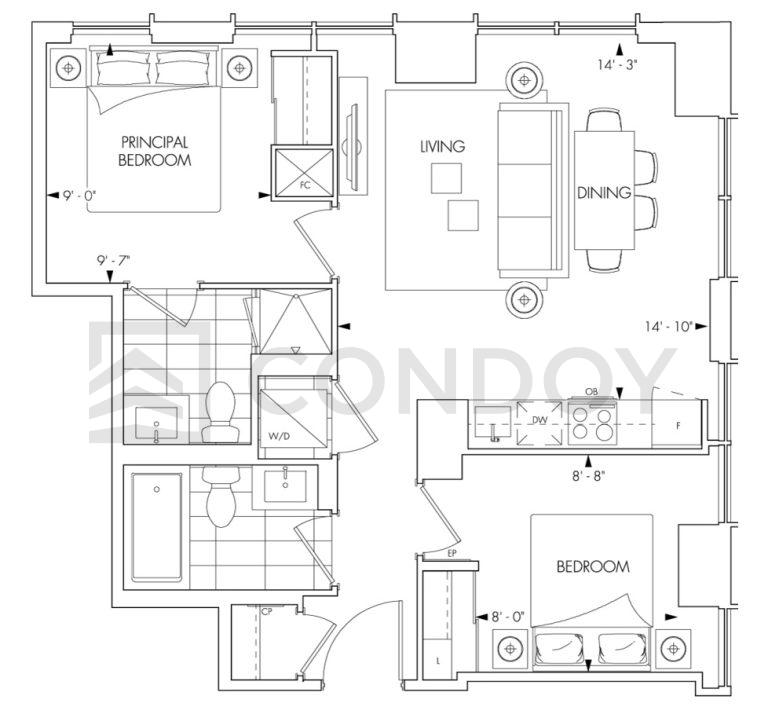 Queen-Church-Condo-2G-floorplan