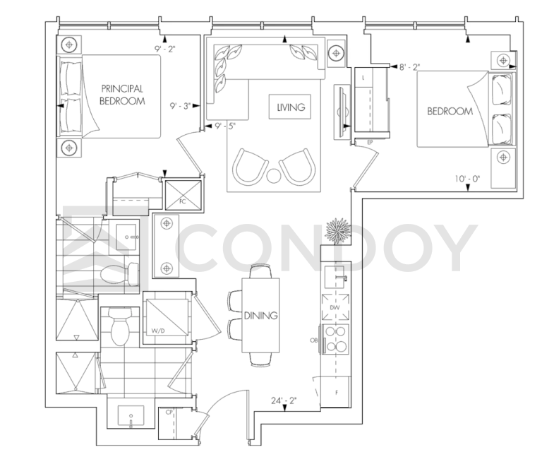 Queen-Church-Condo-2B-floorplan