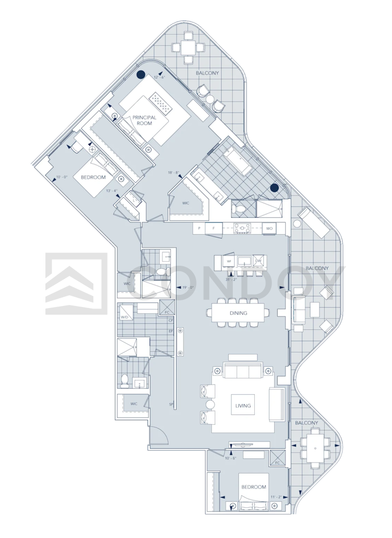 Aqualuna-Condos-Model-Suite 1107-floorplan
