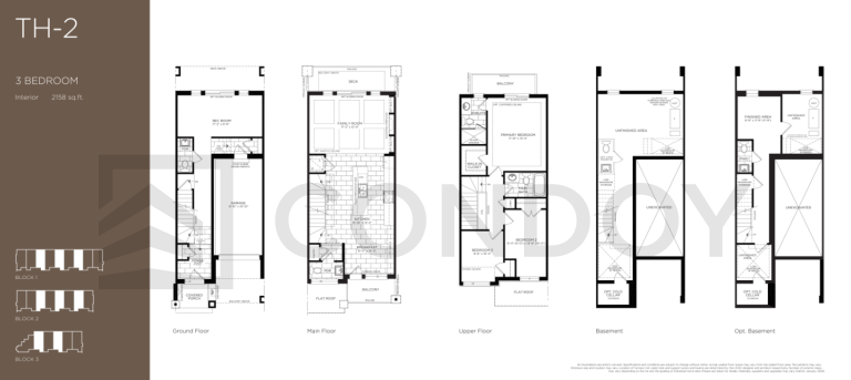 Fifth Avenue Woodbridge TH-2 Floor Plan