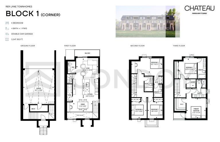 Chateau Markham Towns Garden Series Corner Floor Plan