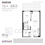 The Westmount Boutique Residences 1+A Floor Plan