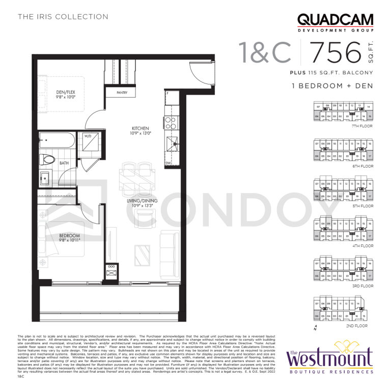 The Westmount Boutique Residences 1&C Floor Plan