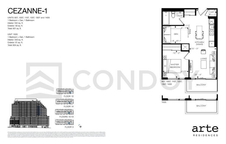 Arte Residences Cezanne Floor Plan