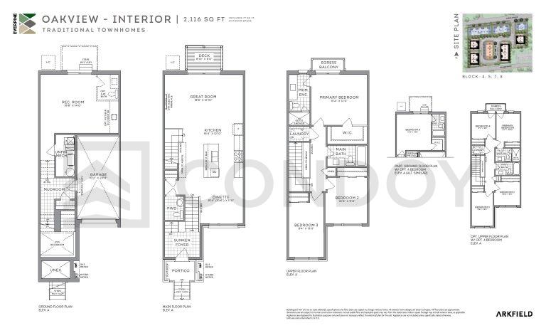 Everpine Towns OAKVIEW - INTERIOR Floor Plan