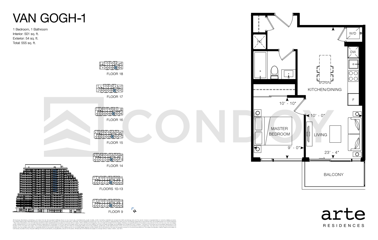 Arte Residences Van Gogh Floor Plan