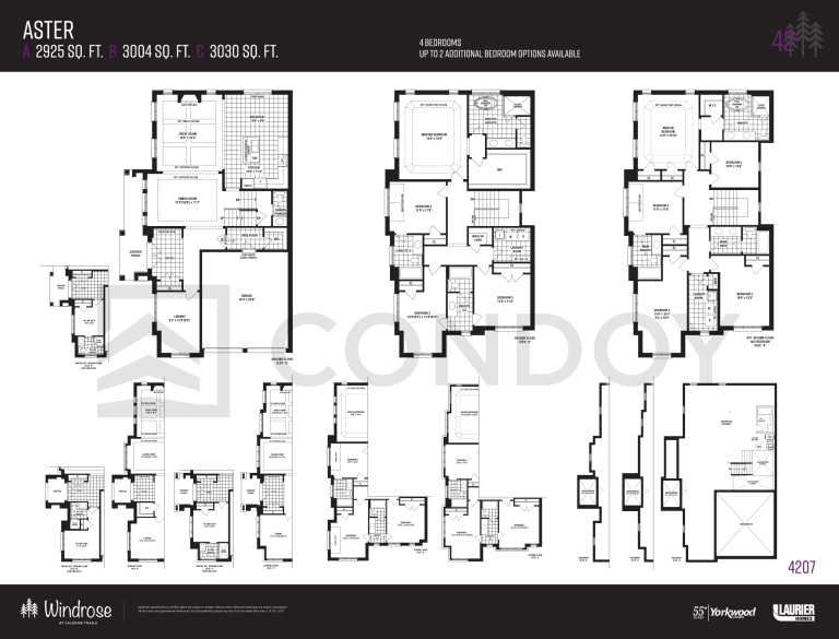 Windrose at Caledon Trails aster Floor Plan