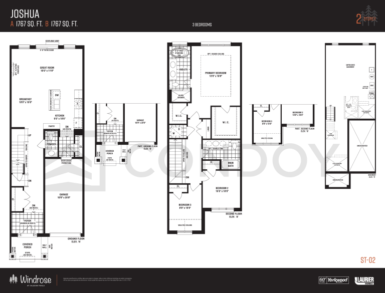Windrose at Caledon Trails joshua Floor Plan