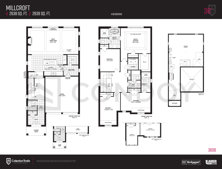 Windrose at Caledon Trails millcroft Floor Plan